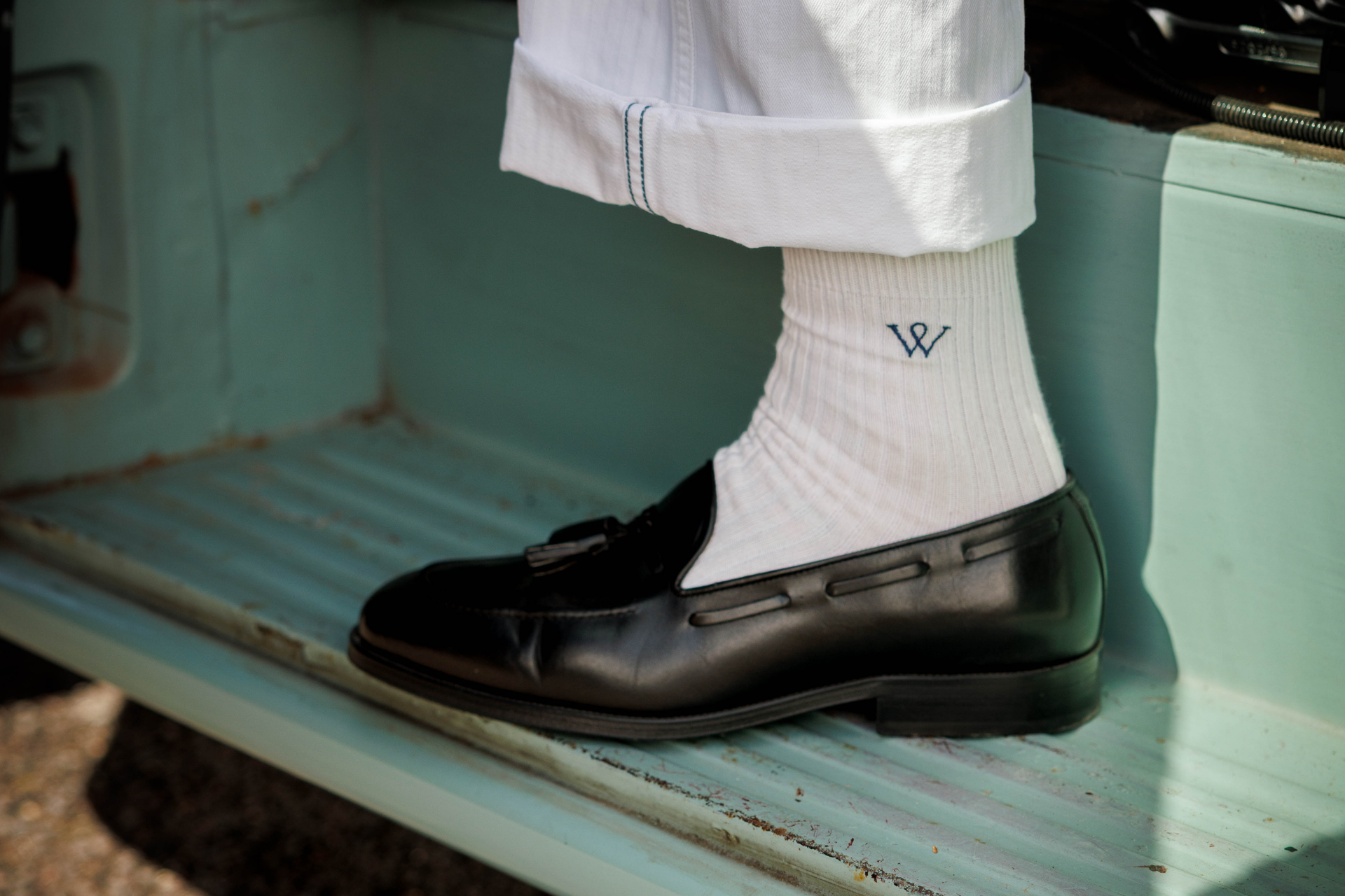 Wildsmith mens cotton-rich ribbed socks
